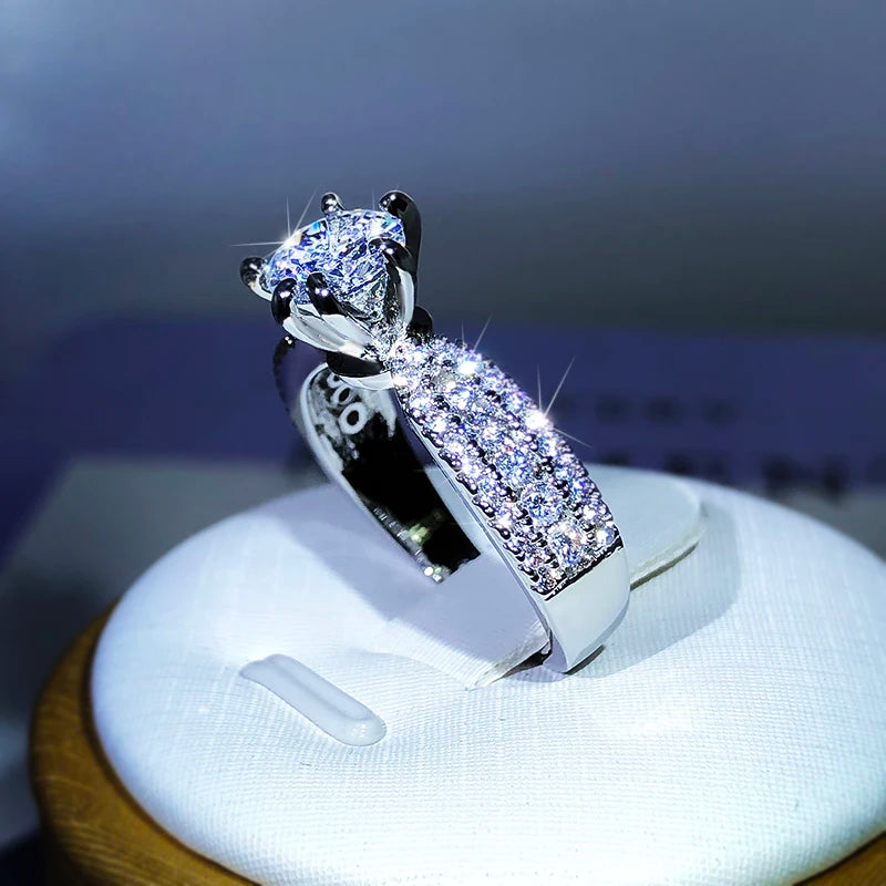 Brilliant Radiance Pave Engagement Ring