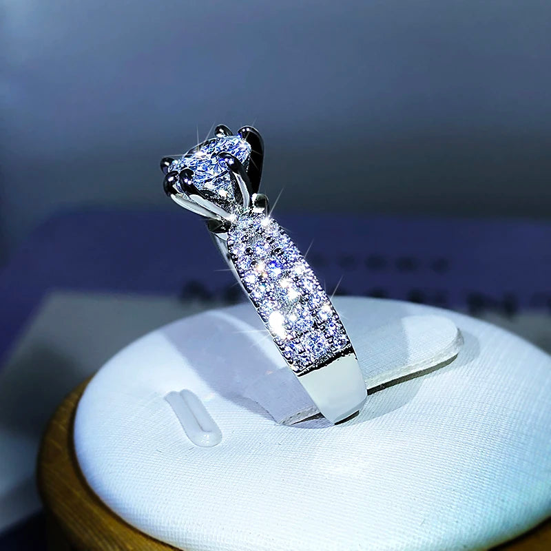 Brilliant Radiance Pave Engagement Ring