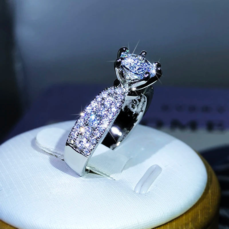 Brilliant Radiance Pave Engagement Ring