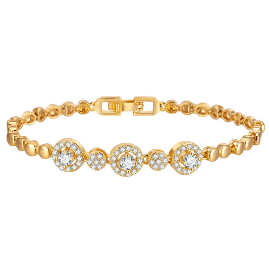 Golden Radiance Crystal Bracelet