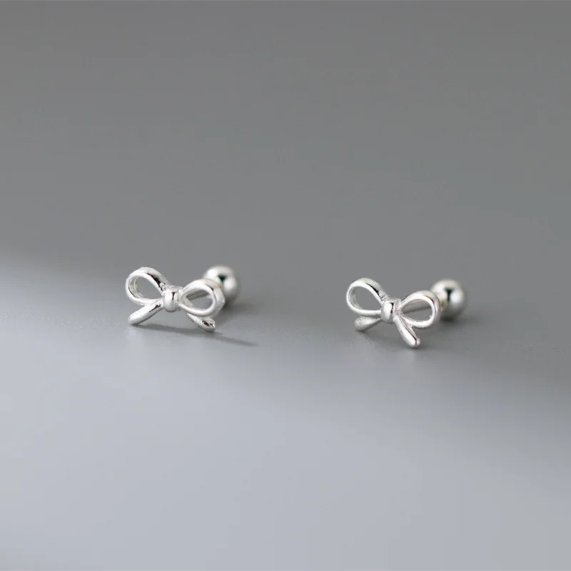 Minimalist Bow Stud Earrings