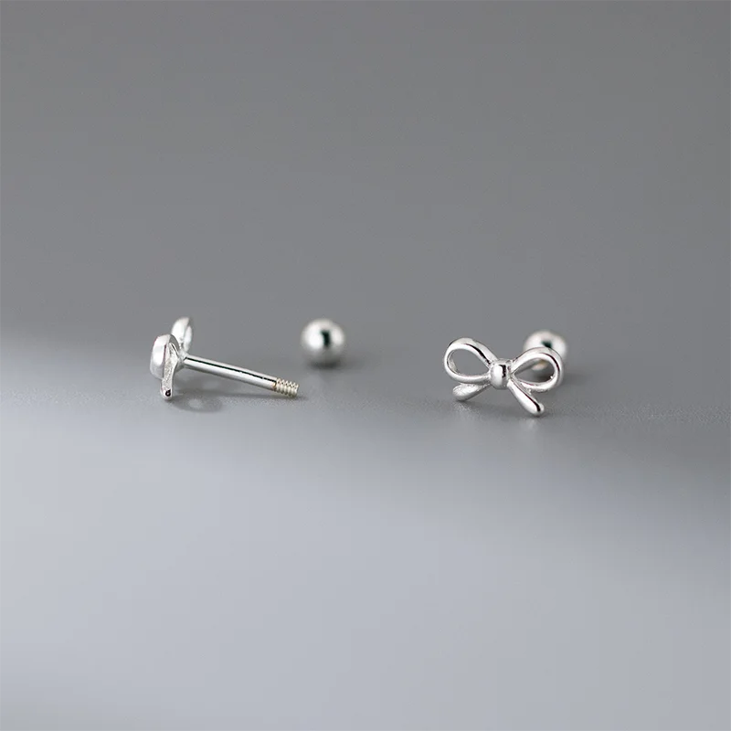 Minimalist Bow Stud Earrings