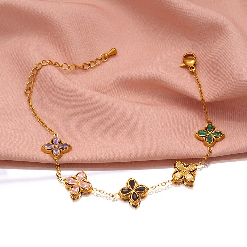 Bloom Flower Charm Bracelet