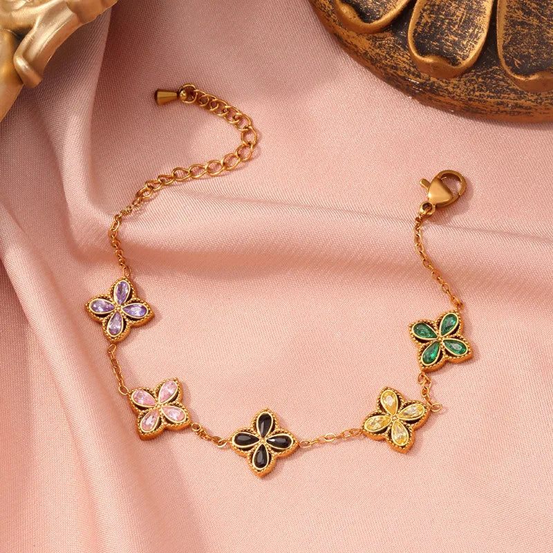 Bloom Flower Charm Bracelet