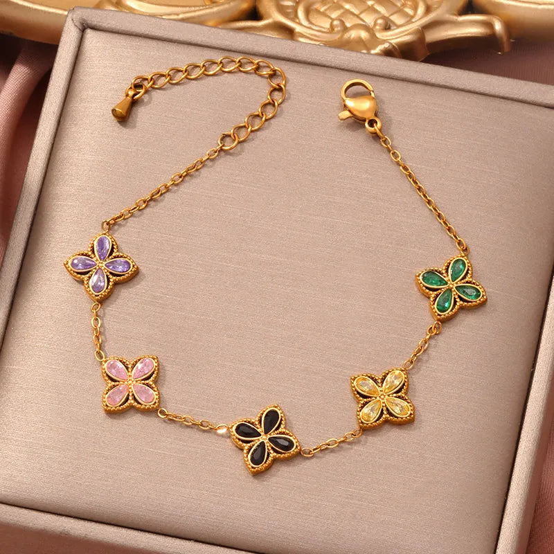 Bloom Flower Charm Bracelet