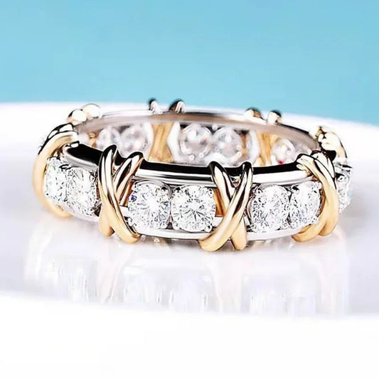 Luxe Crystal Eternity Band