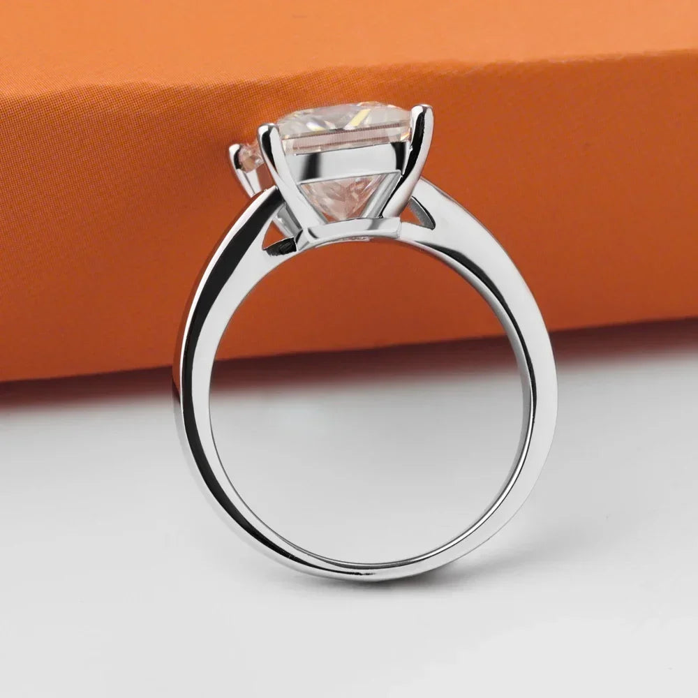 Silver Starlight Princess-Cut Ring