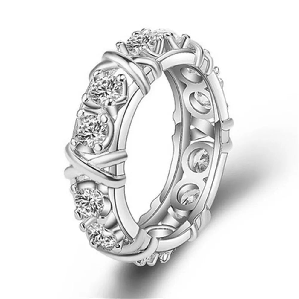 Luxe Crystal Eternity Band