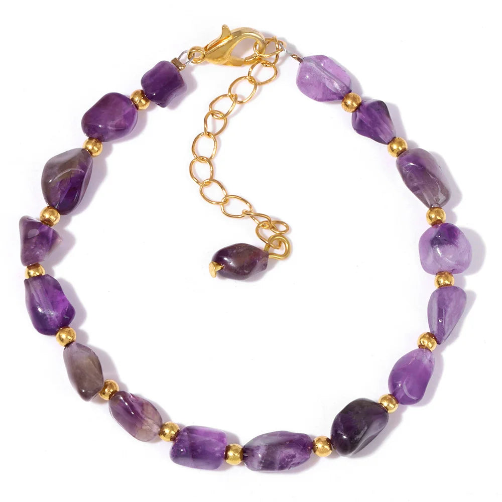 Radiant Gemstone Bracelet Collection