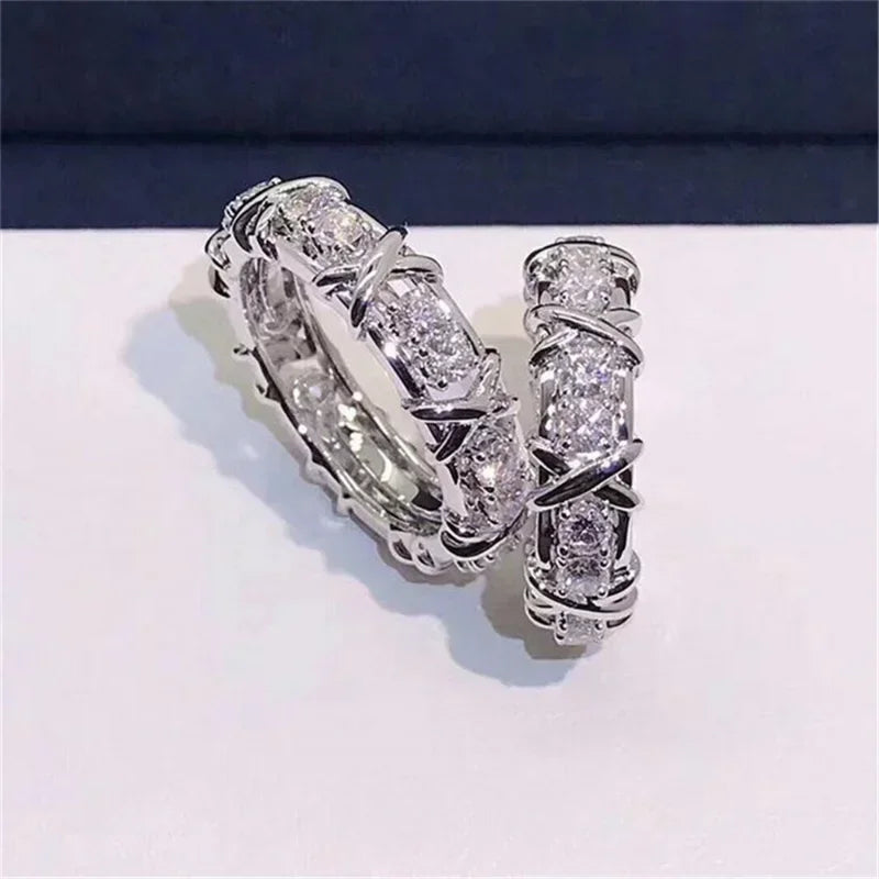 Luxe Crystal Eternity Band