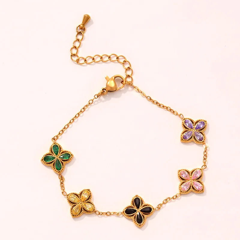 Bloom Flower Charm Bracelet