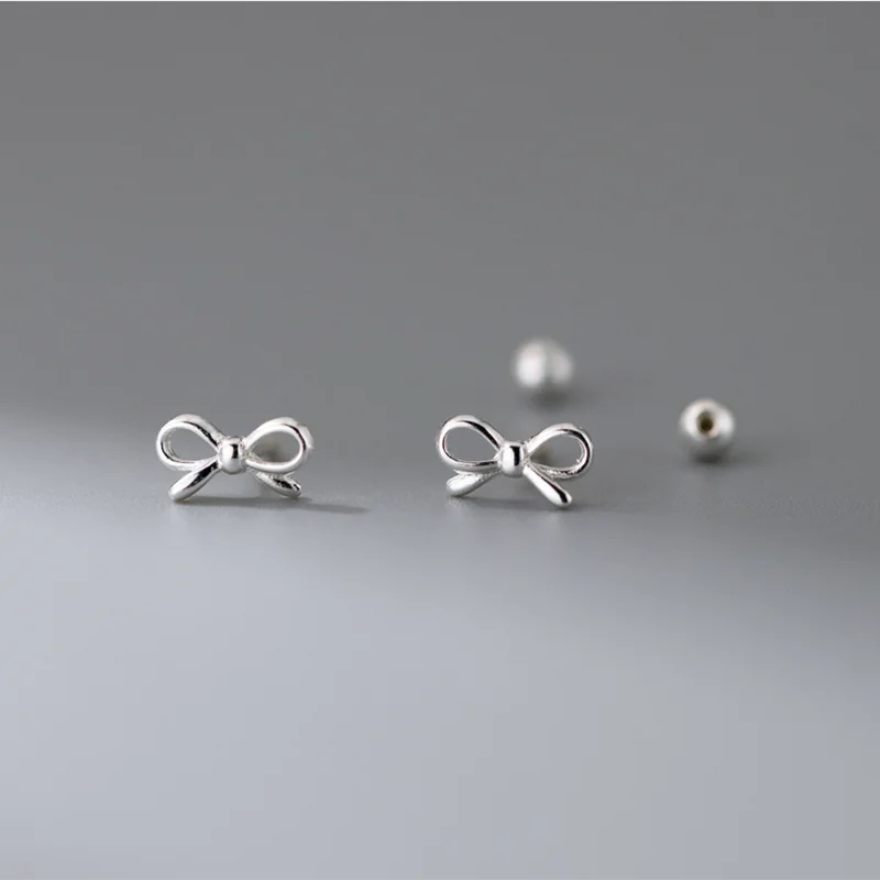 Minimalist Bow Stud Earrings