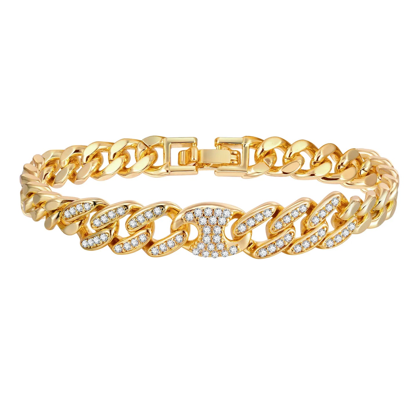 Golden Radiance Crystal Bracelet